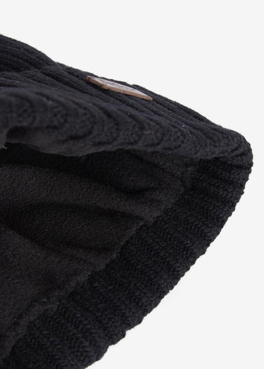 Barbour Mutsen Carlton beanie hat - black