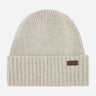 Barbour Mutsen Carlton beanie hat - light grey