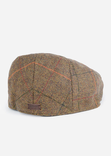 Barbour Petten Wilkin flat cap - olive orange red