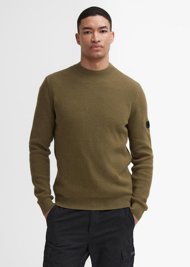 Barbour International Truien Crawley crew neck jumper - bleached olive