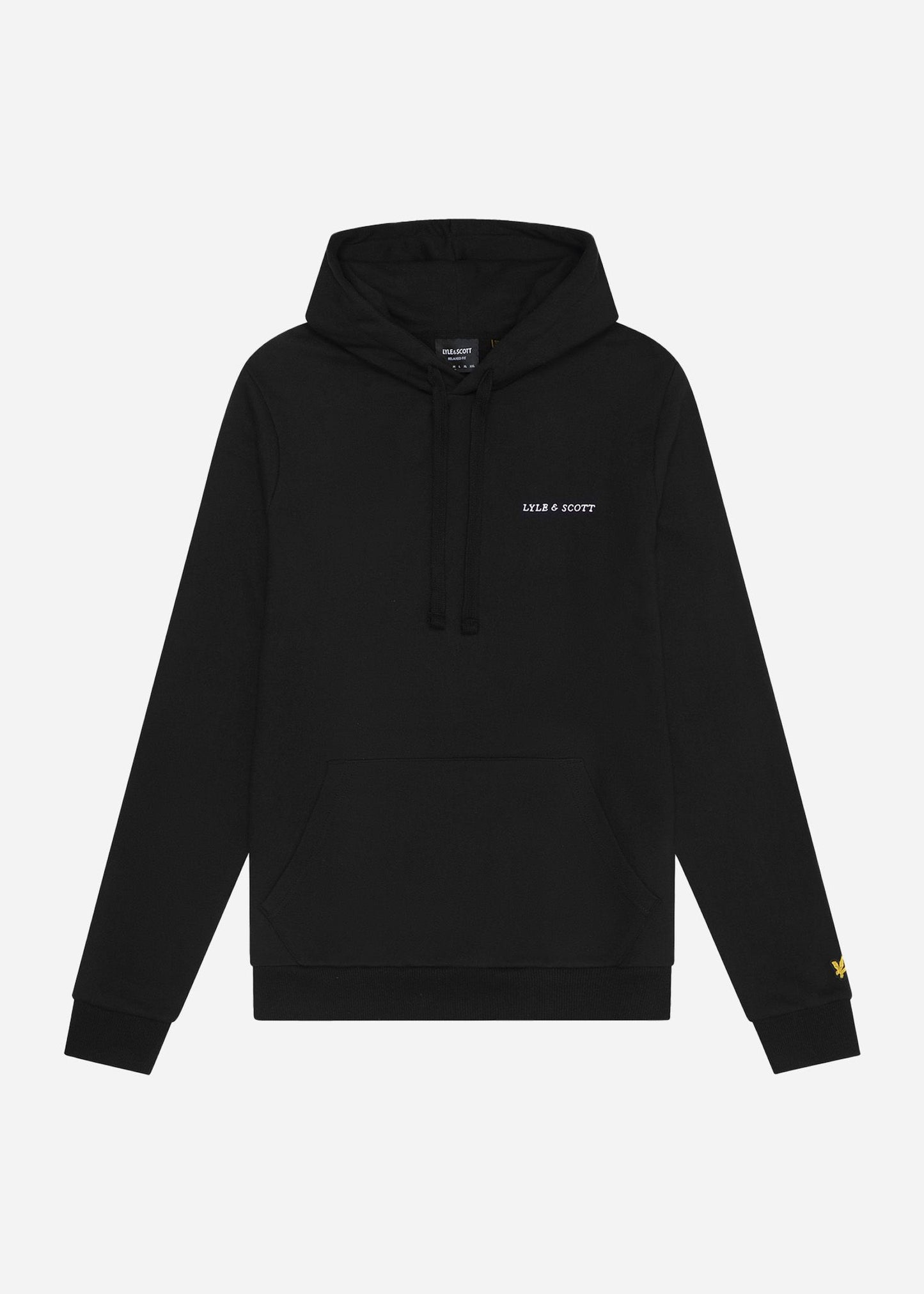 Lyle & Scott Hoodies Embroidered hoodie - jet black white