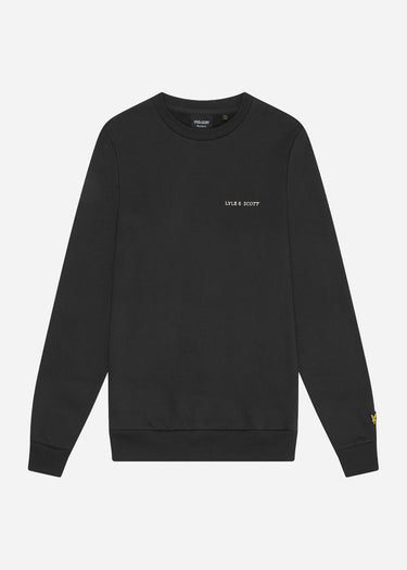 Lyle & Scott Truien  Embroidered crew neck sweatshirt - gunmetal cove