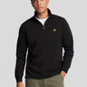 Lyle & Scott Truien Interlock quarter zip - jet black