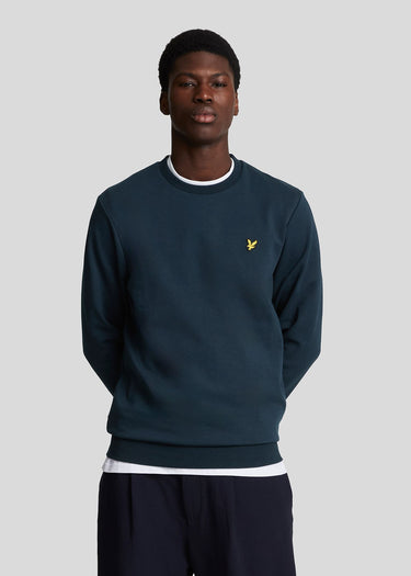 Lyle & Scott Truien Interlock crew neck sweatshirt - dark navy