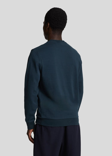 Lyle & Scott Truien Interlock crew neck sweatshirt - dark navy