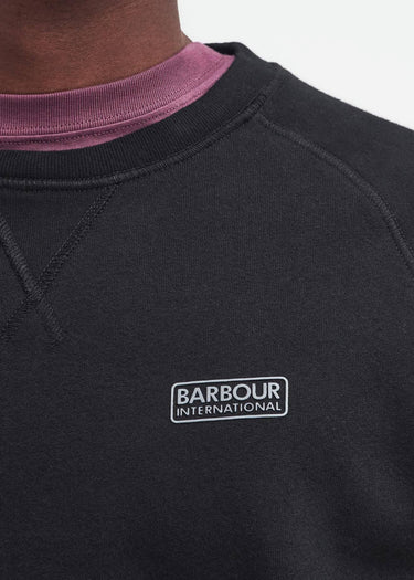 Barbour International Truien Essential crew neck sweat - black pewter