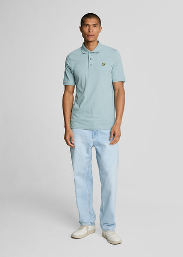 Lyle & Scott Polo's Plain polo shirt - blue smoke