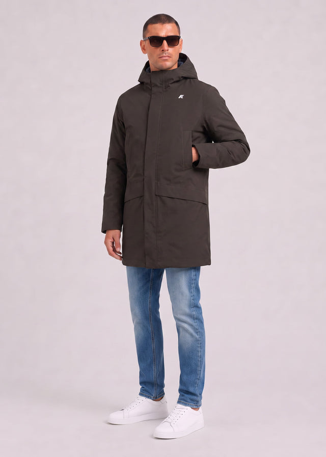 K-Way Jacken Jarno twill marmotta - black olive blue airforce