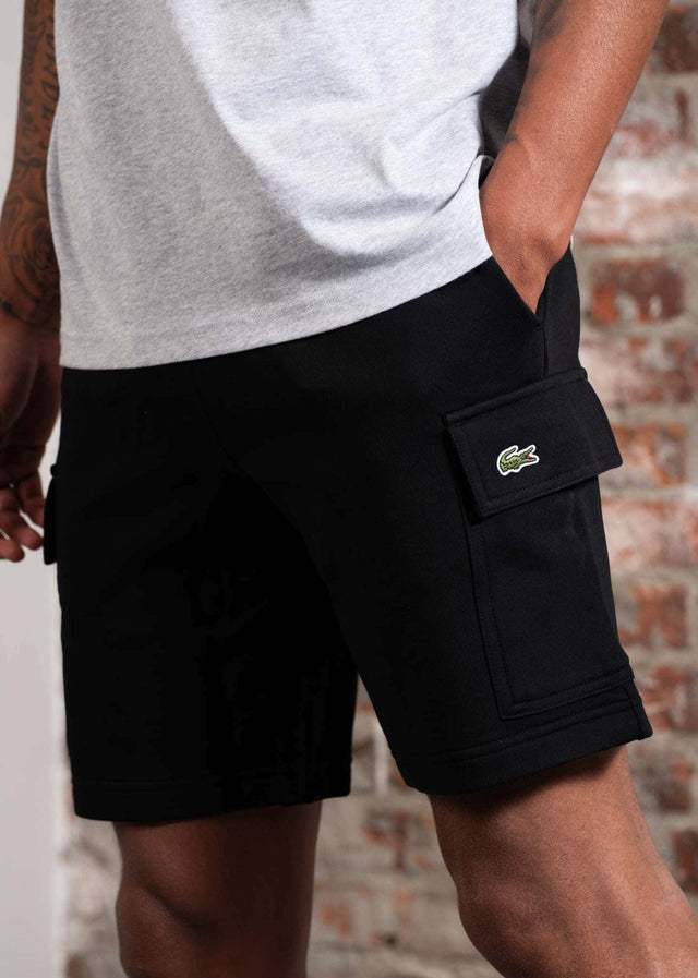 Lacoste Shorts Fleece cotton short - black