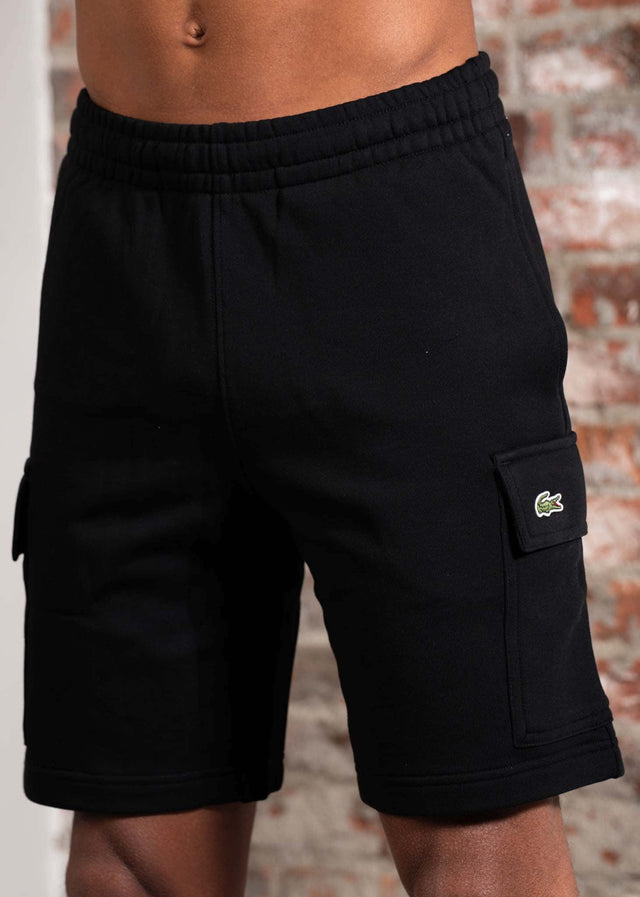 Lacoste Shorts Fleece cotton short - black