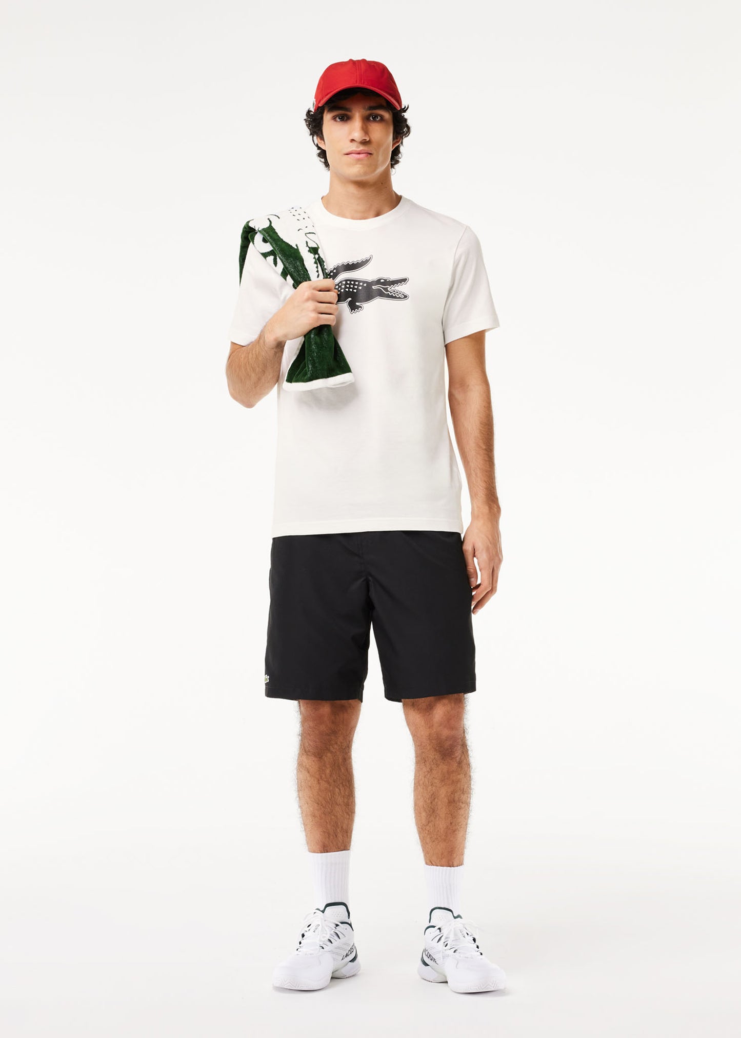 Lacoste T-shirts Lacoste logo t-shirt - white black