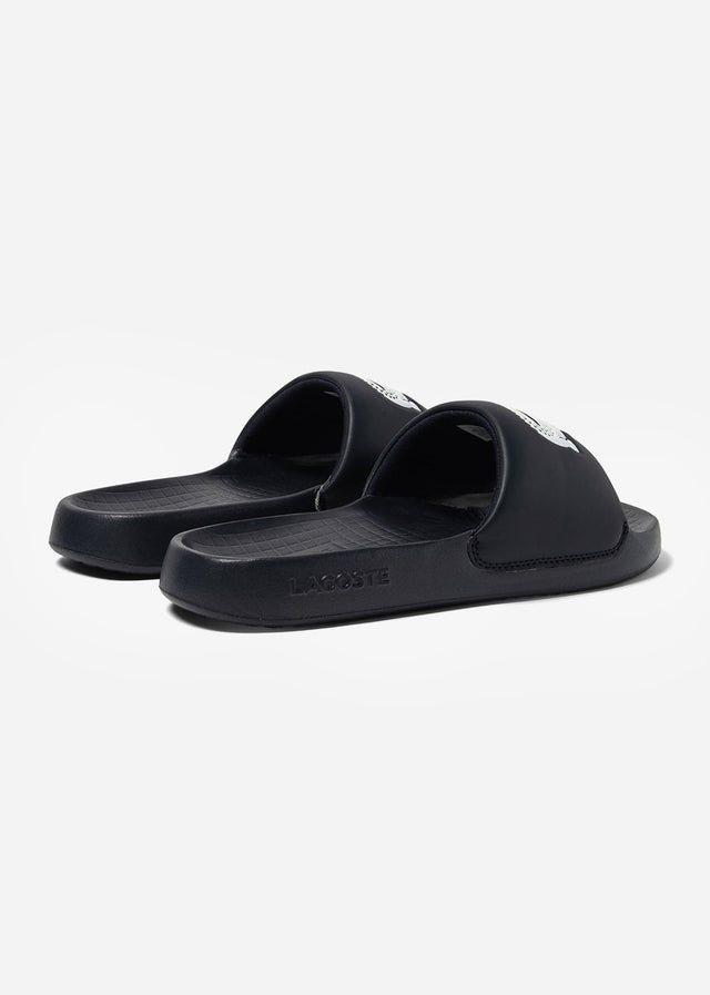 Lacoste Slippers Serve Slide - black white