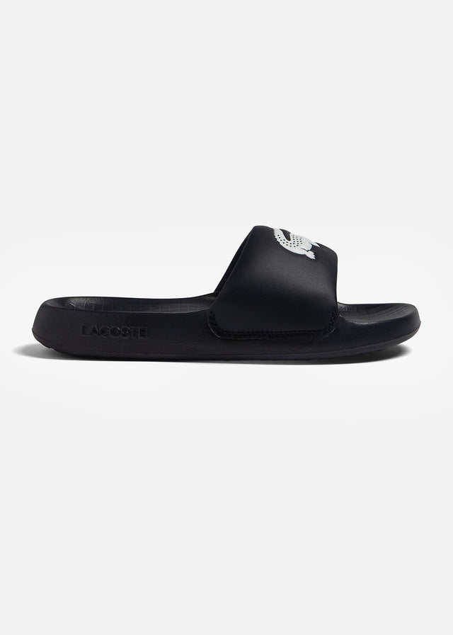 Lacoste Slippers Serve Slide - black white