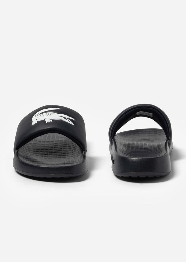 Lacoste Slippers Serve Slide - black white