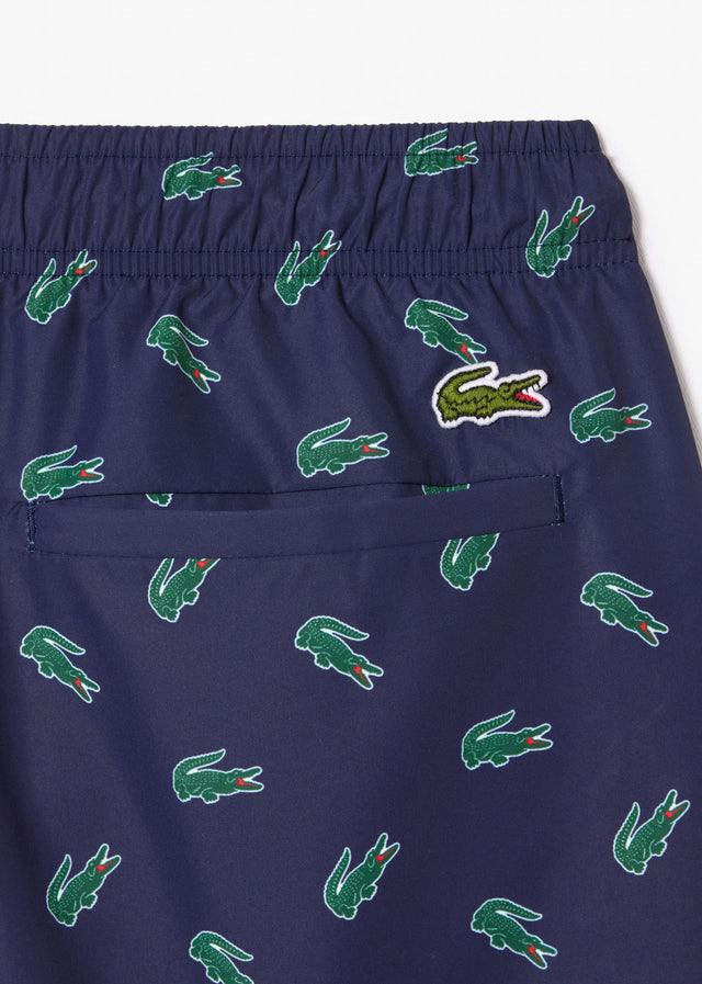 Lacoste Badeshorts Swimming trunks all over print - navy blue multico