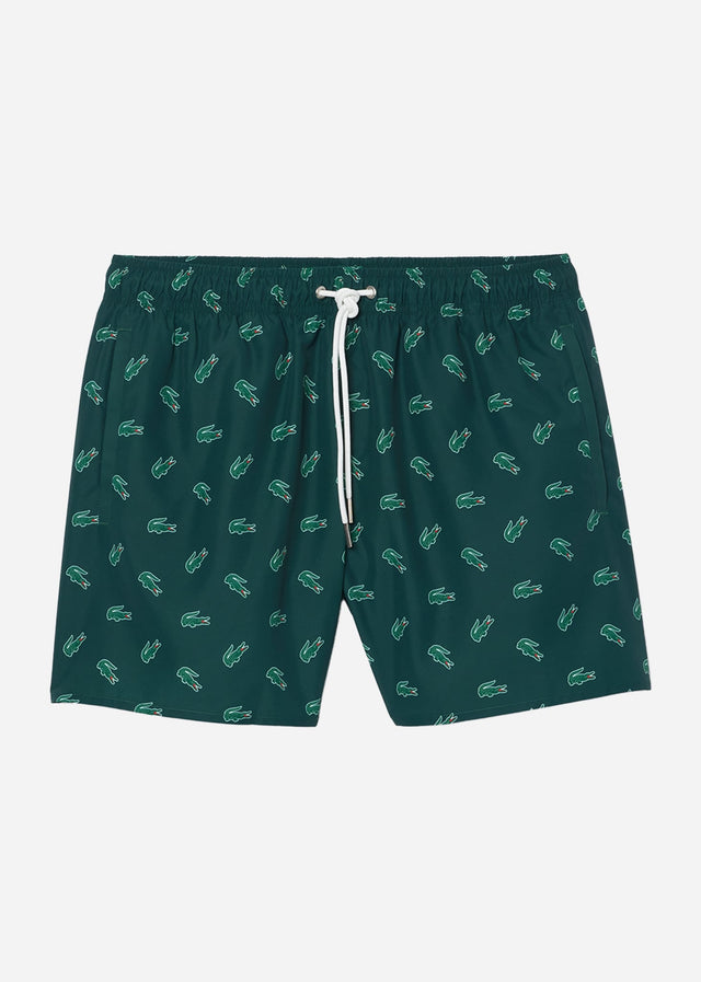 Lacoste Badeshorts Swimming trunks all over print - sinople multico