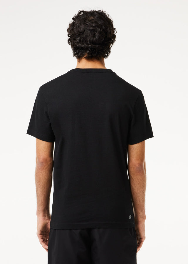 Lacoste T-Shirts Tee logo - black white