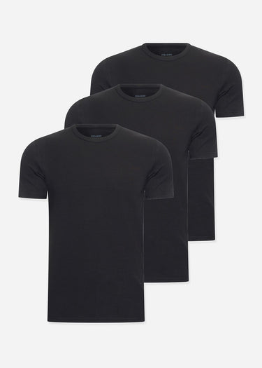 Lyle & Scott T-shirts Basic 3 pack t-shirt - jet black