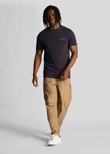 Lyle & Scott T-shirts  Embroidered t-shirt - dark navy