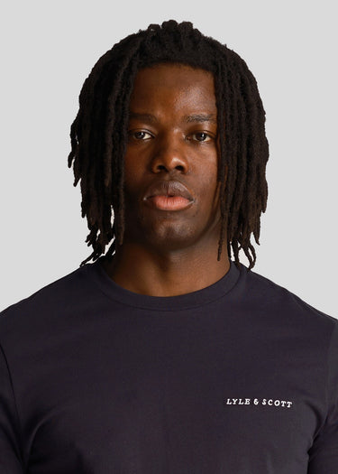 Lyle & Scott T-shirts  Embroidered t-shirt - dark navy