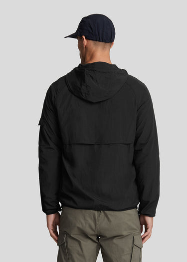Lyle & Scott Jassen Hooded windbreaker jacket - jet black
