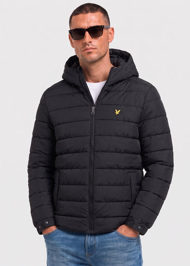 Lyle & Scott Jassen Hooded quilted jacket - jet black
