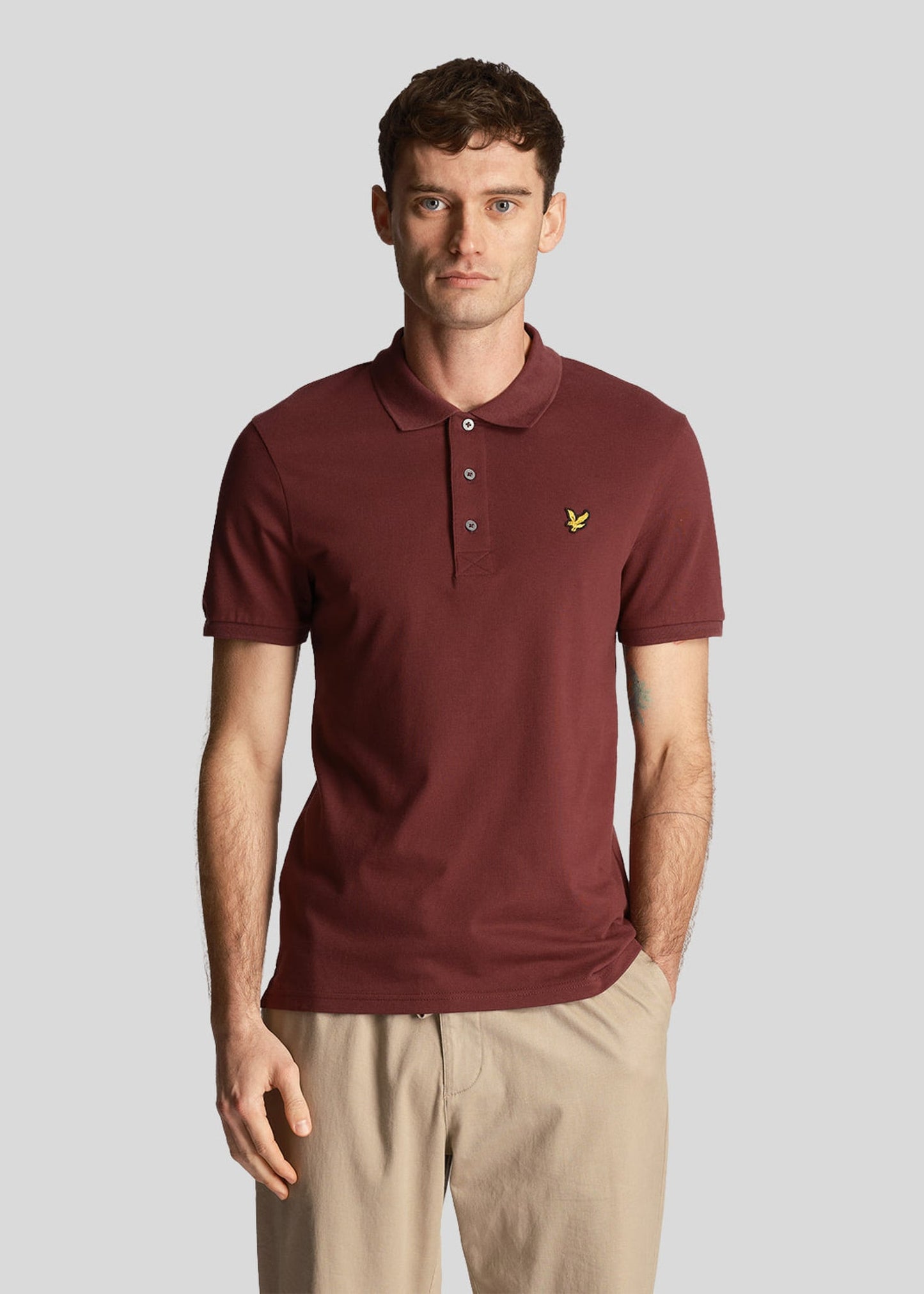 Lyle & Scott Polo's Plain polo shirt - burgundy