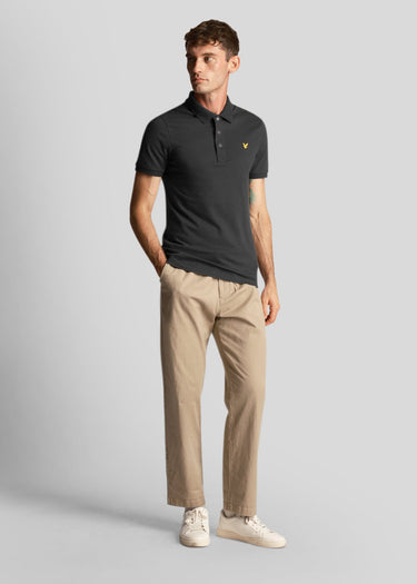 Lyle & Scott Polo's Plain polo shirt - gunmetal