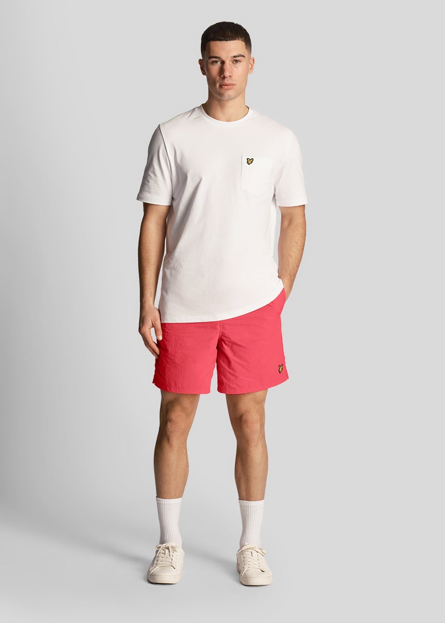 Lyle & Scott Zwembroeken Plain swim short - electric-pink