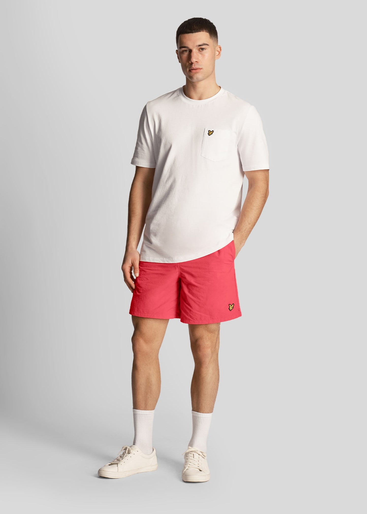 Lyle & Scott Zwembroeken Plain swim short - electric-pink