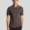 Lyle & Scott Polo's Tipped polo shirt - gun metal white