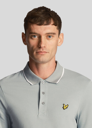 Lyle & Scott Polo's Tipped polo shirt - slate blue white