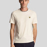 Lyle & Scott T-shirts Tipped t-shirt - chalk gunmetal