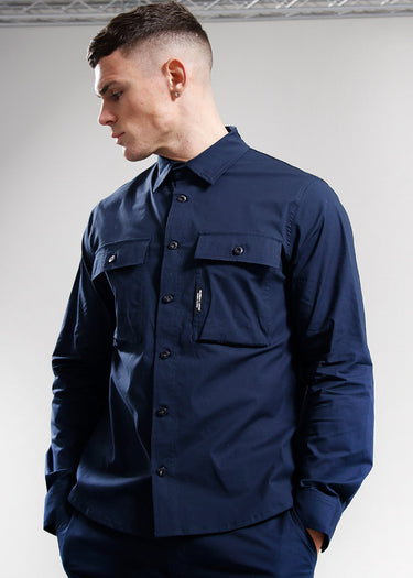 Marshall Artist Overshirts  Frenzo ls shirt - navy