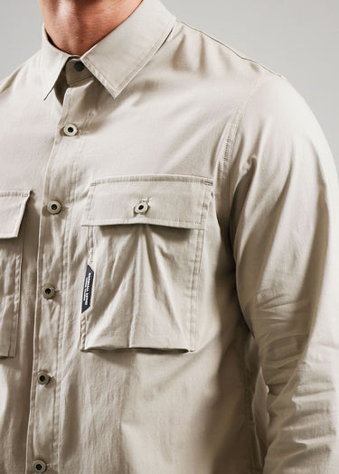 Marshall Artist Overshirts Frenzo ls shirt - sandstone