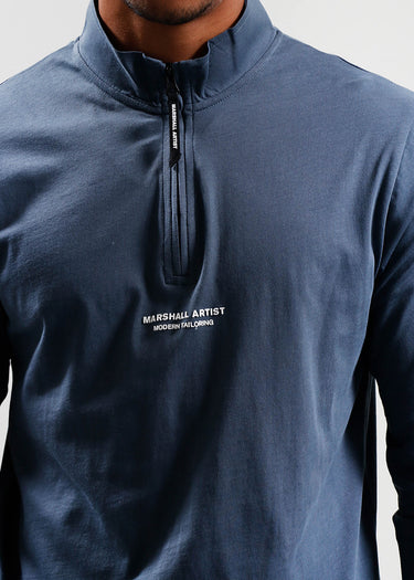 Marshall Artist T-shirts Injection funnel neck - slate blue