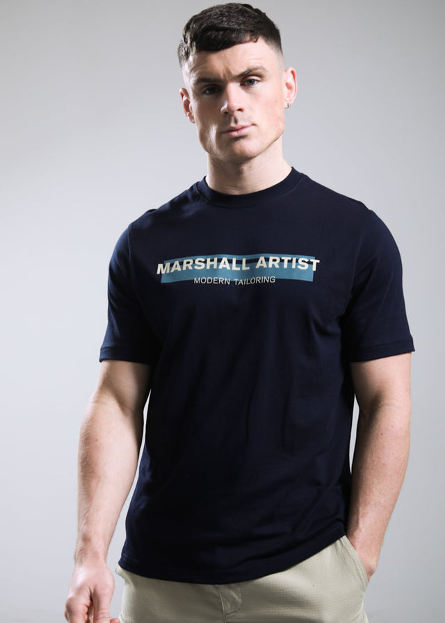 Marshall Artist T-Shirts Seafield logo t-shirt - navy