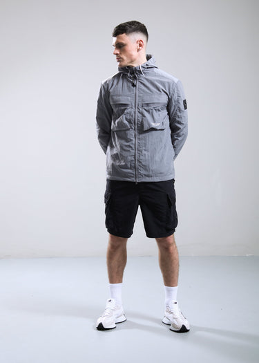 Marshall Artist Jassen Sicuro hooded overshirt - volcanic grey