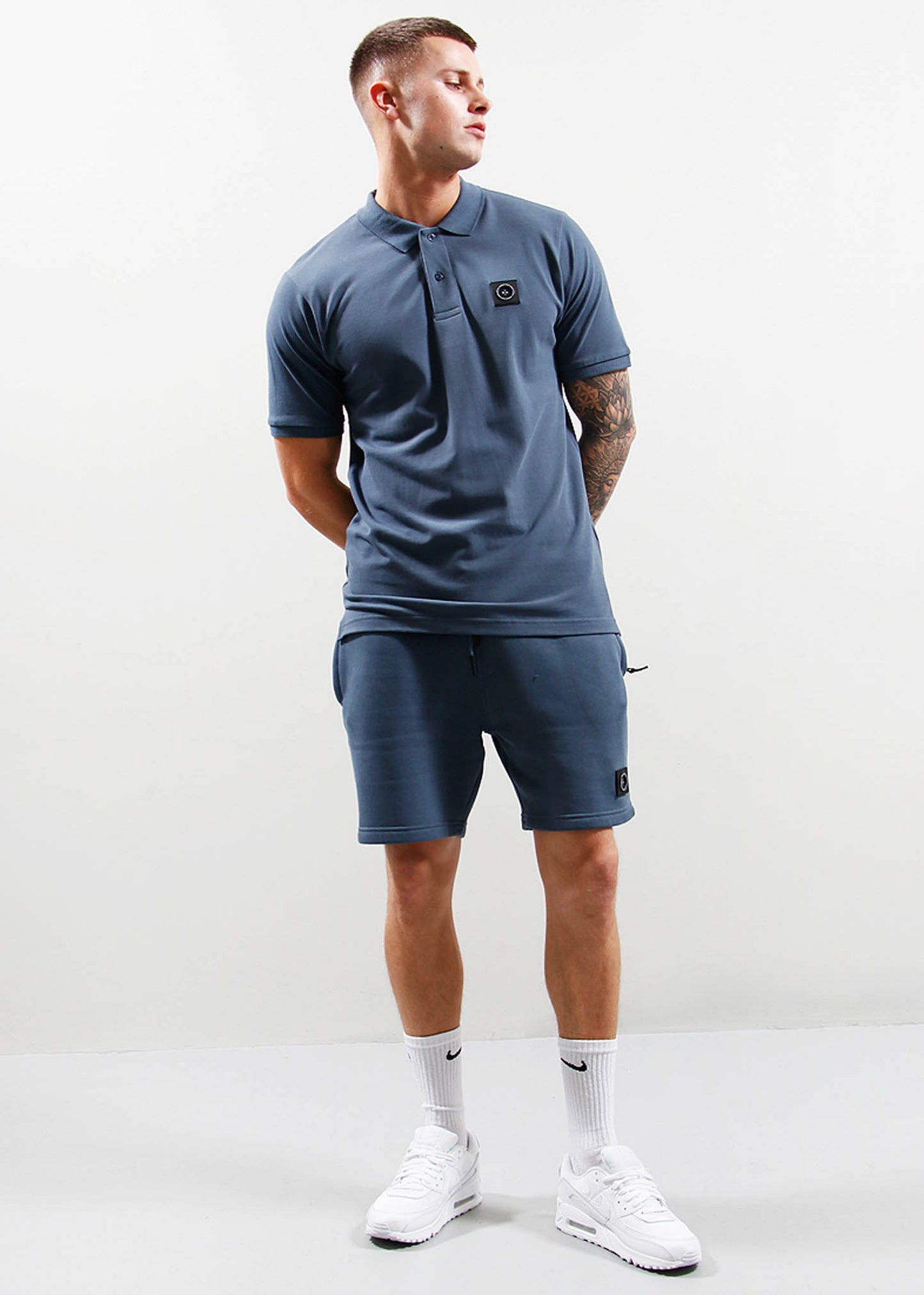 Marshall Artist Polo's Siren s/s polo - slate blue