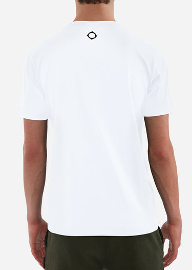 MA.Strum T-shirts Chest print tee - optic white