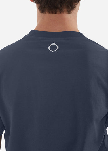 MA.Strum T-shirts Cracked logo tee - ink navy