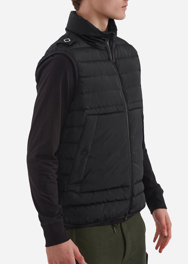 MA.Strum Westen Down gilet - black