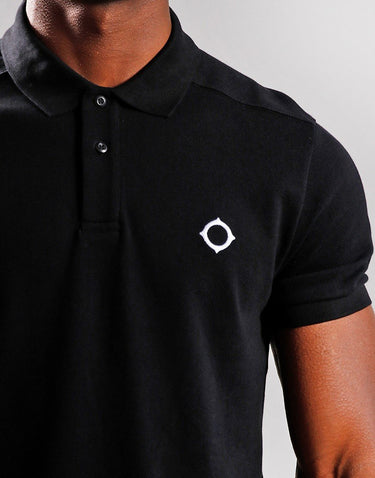 MA.Strum Polo's  SS pique polo - jet black