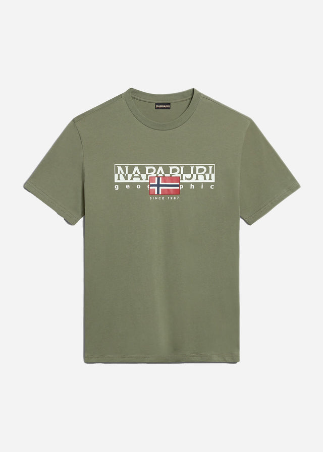 Napapijri T-Shirts Aylmer t-shirt - green lichen