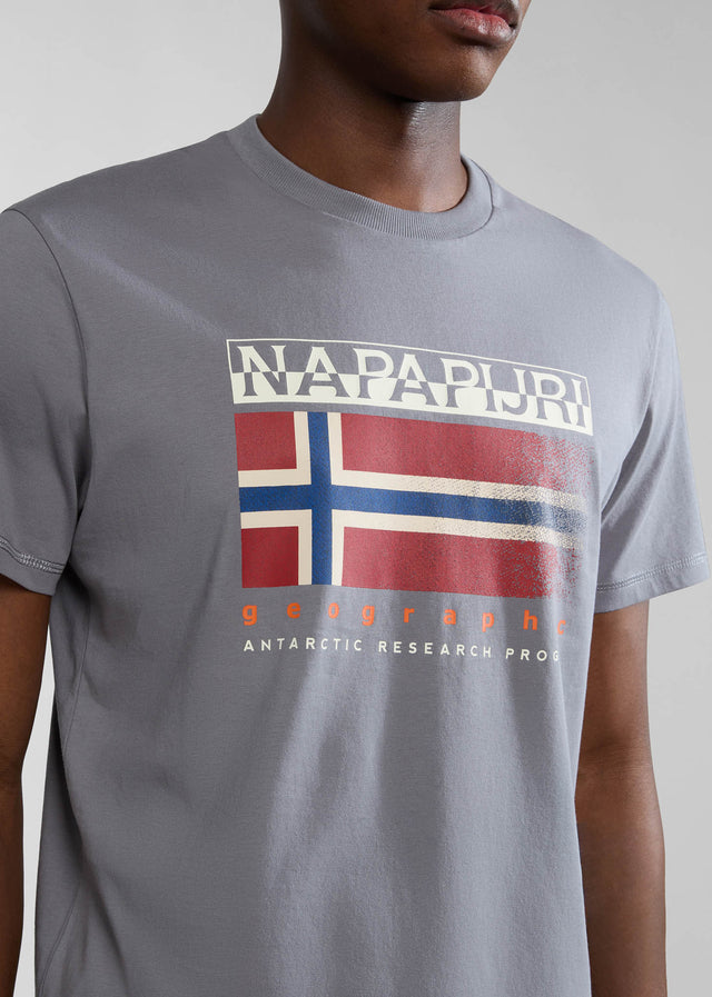 Napapijri T-Shirts Kreis t-shirt - grey owl