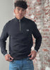 Fred Perry Truien Half zip sweatshirt - black