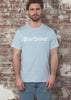 Barbour T-shirts Barbour logo t-shirt - ocean sky