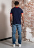 Sergio Tacchini T-shirts Supermac tee - maritime blue adrenaline rush nautical b
