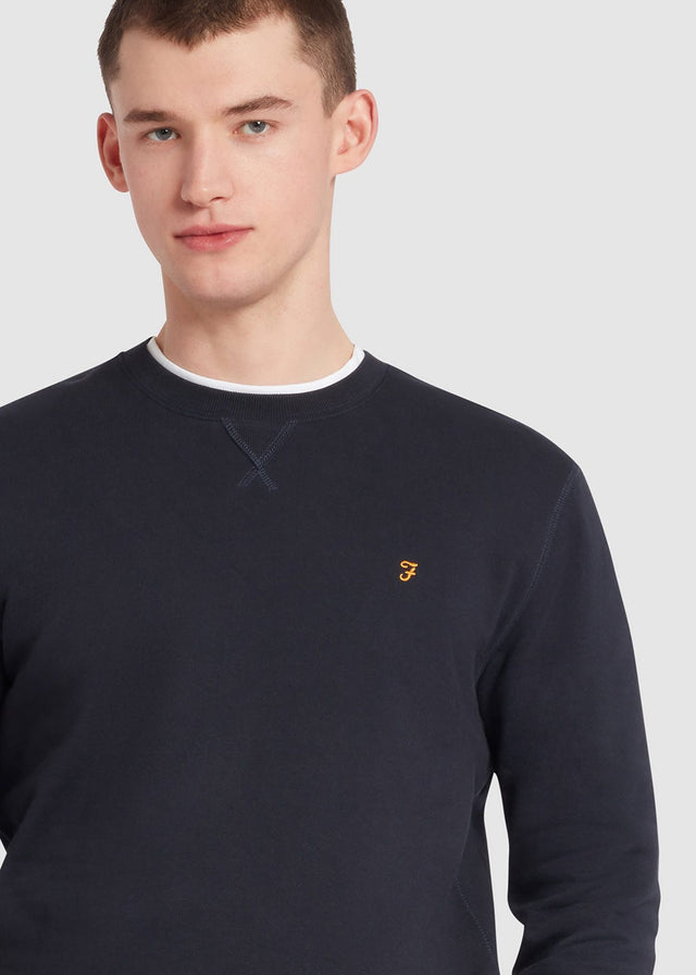Farah Pullover Sweatshirt tim new crew - true navy