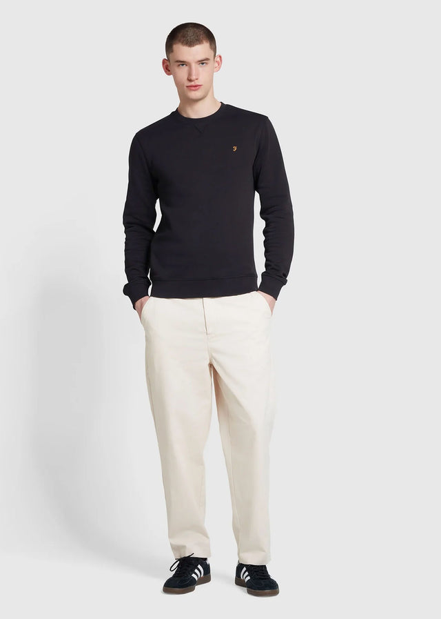 Farah Pullover Sweatshirt tim new crew - black